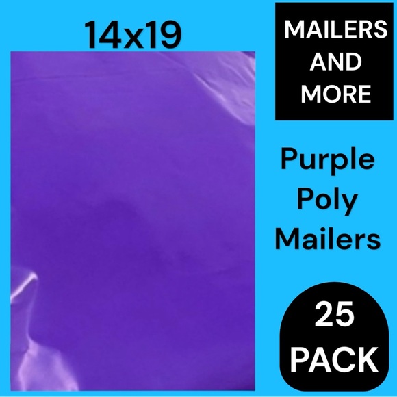 Mailers And More Other - 25 14X19 Purple Poly Mailers, Shipping Envelopes, PRICE IS FIRM (More Plum Color
